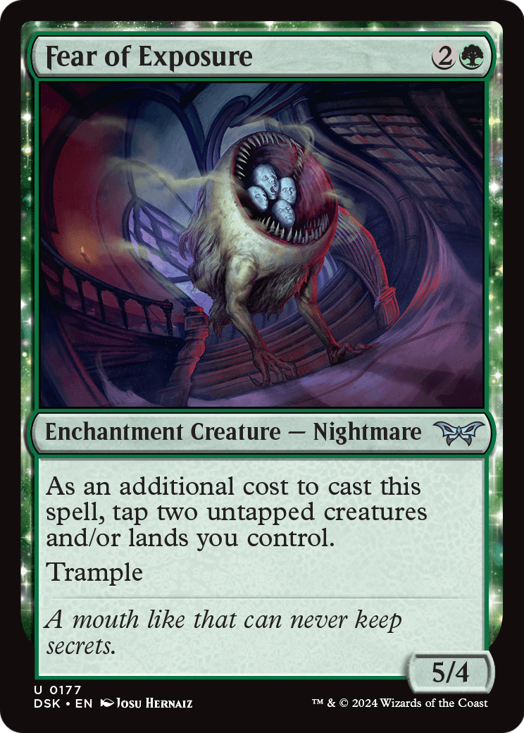 Fear of Exposure [Duskmourn: House of Horror] Foil