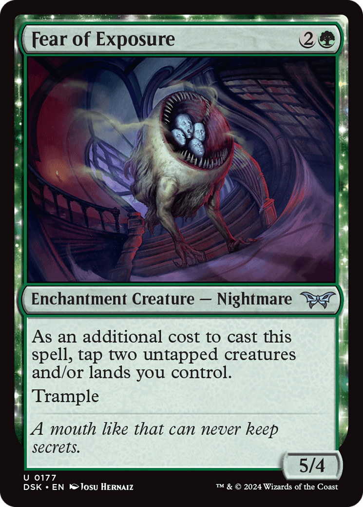 Fear of Exposure [Duskmourn: House of Horror] Foil