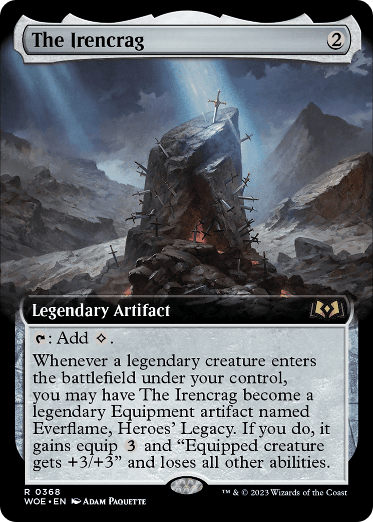 The Irencrag (Extended Art) [Wilds of Eldraine] Foil