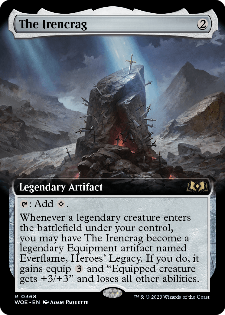The Irencrag (Extended Art) [Wilds of Eldraine] Foil