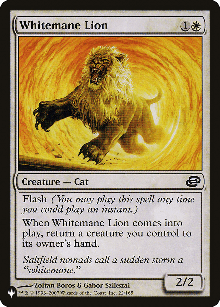 Whitemane Lion |  (PLC-22) [The List]