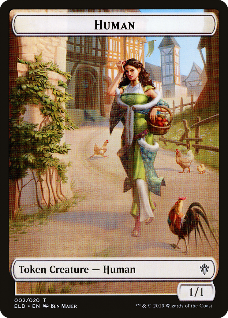 Human (TELD-002) - Throne of Eldraine Tokens Foil