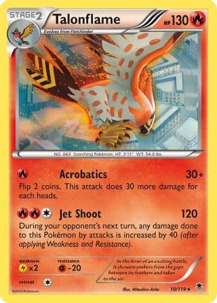 Talonflame 10/119 - XY  Phantom Forces Reverse Holofoil