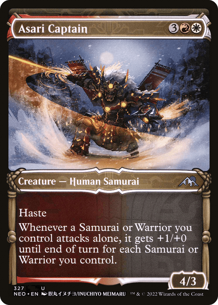 Asari Captain (Showcase Samurai) [Kamigawa: Neon Dynasty] Foil