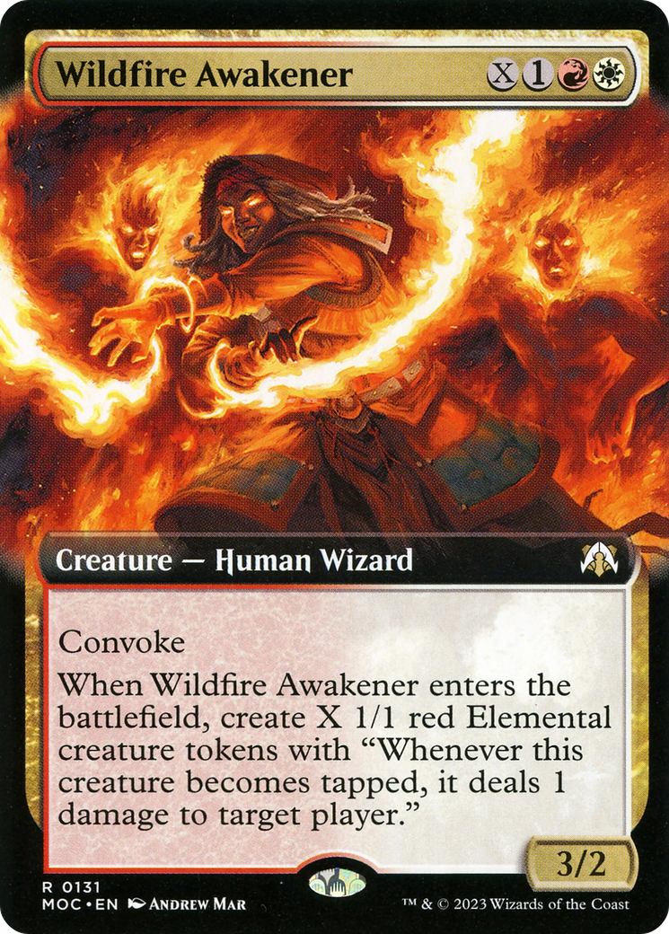 Wildfire Awakener (Extended Art) [March of the Machine Commander] Foil