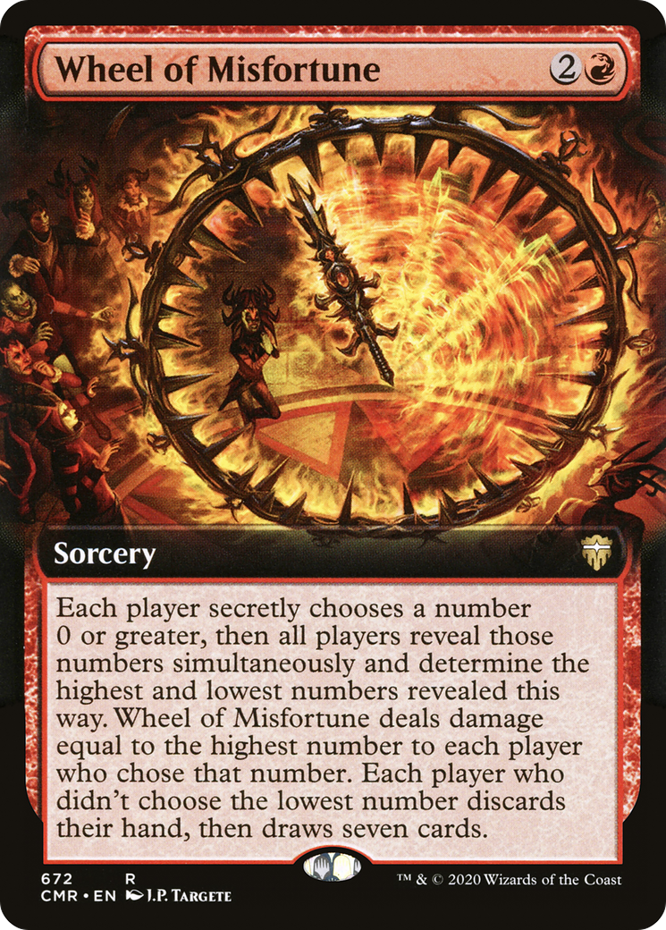 Wheel of Misfortune (Extended Art) [Commander Legends] Foil