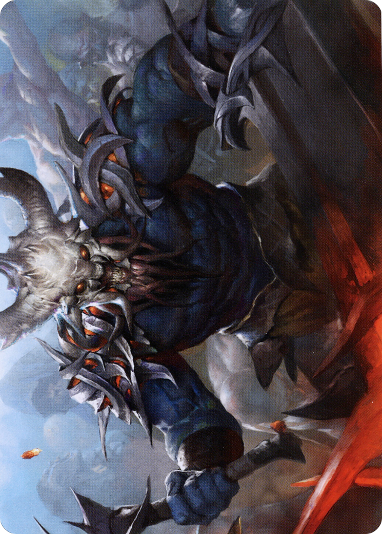 Frenzied Raider // Frenzied Raider (AKHM-034) - Kaldheim Art Series (Borderless) Foil