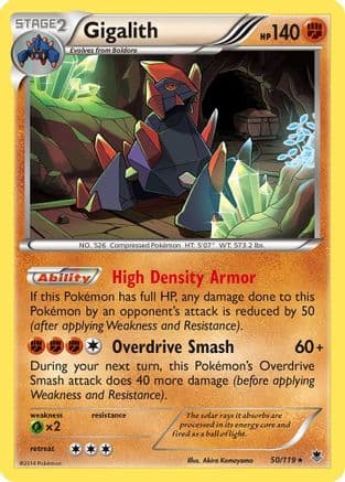 Gigalith 50/119 - XY  Phantom Forces Reverse Holofoil