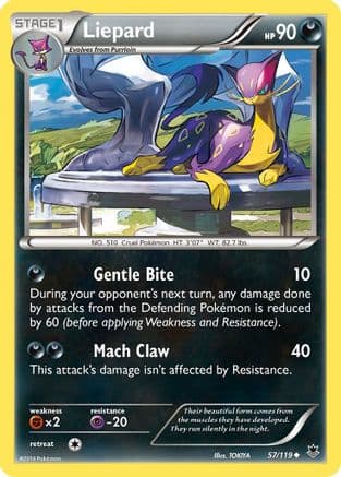 Liepard 57/119 - XY  Phantom Forces Reverse Holofoil