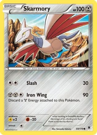 Skarmory 59/119 - XY  Phantom Forces Reverse Holofoil