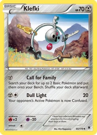 Klefki 66/119 - XY  Phantom Forces Reverse Holofoil