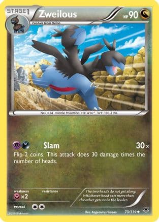 Zweilous 73/119 - XY  Phantom Forces Reverse Holofoil