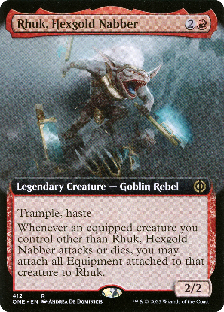 Rhuk, Hexgold Nabber (Extended Art) [Phyrexia: All Will Be One] Foil
