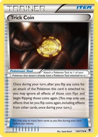 Trick Coin 108/119 - XY  Phantom Forces Reverse Holofoil