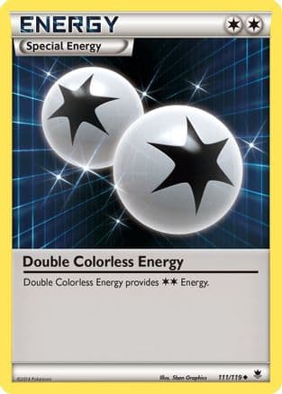 Double Colorless Energy 111/119 - XY  Phantom Forces Reverse Holofoil