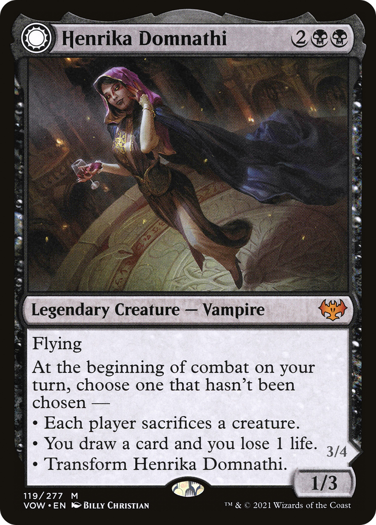 Henrika Domnathi // Henrika, Infernal Seer [Innistrad: Crimson Vow] Foil