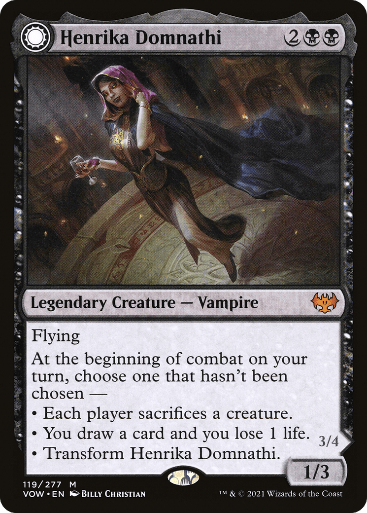 Henrika Domnathi // Henrika, Infernal Seer [Innistrad: Crimson Vow] Foil