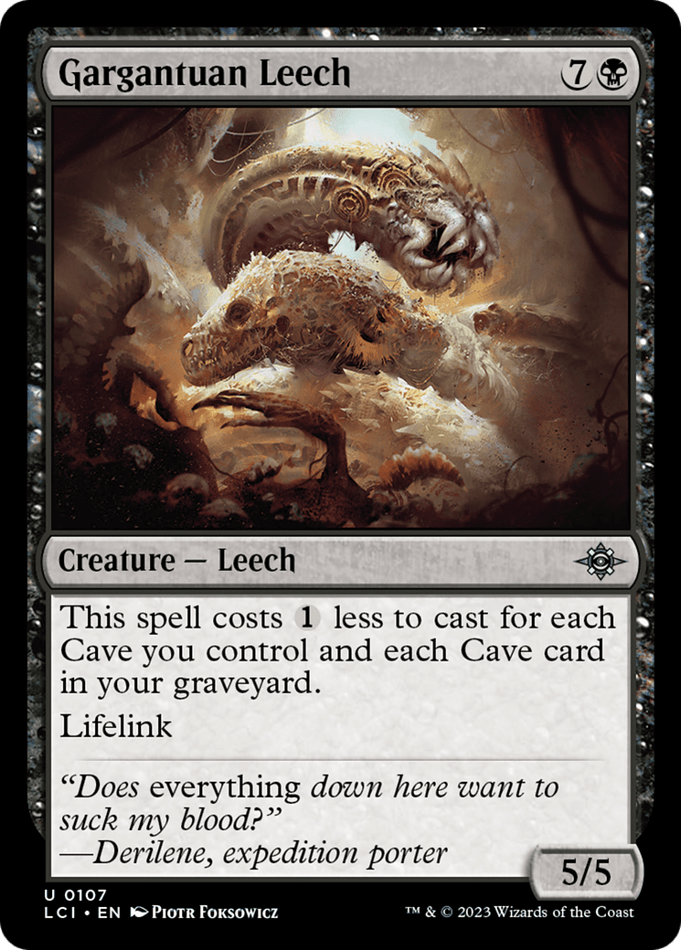 Gargantuan Leech [The Lost Caverns of Ixalan] Foil