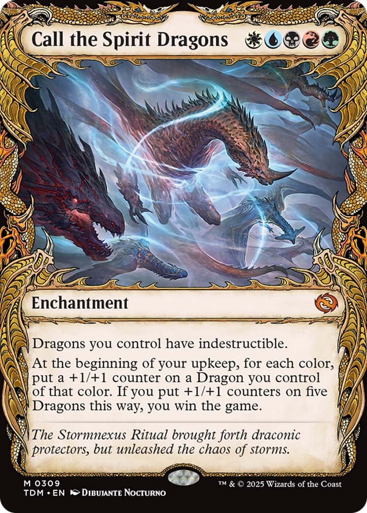 Call the Spirit Dragons (Showcase) (309) [Tarkir: Dragonstorm]
