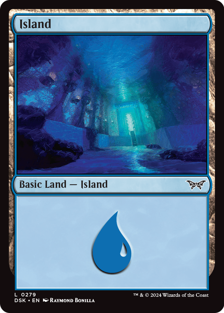 Island (0279) [Duskmourn: House of Horror] Foil