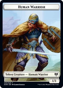 Human Warrior Token 3 (Kaldheim) 
