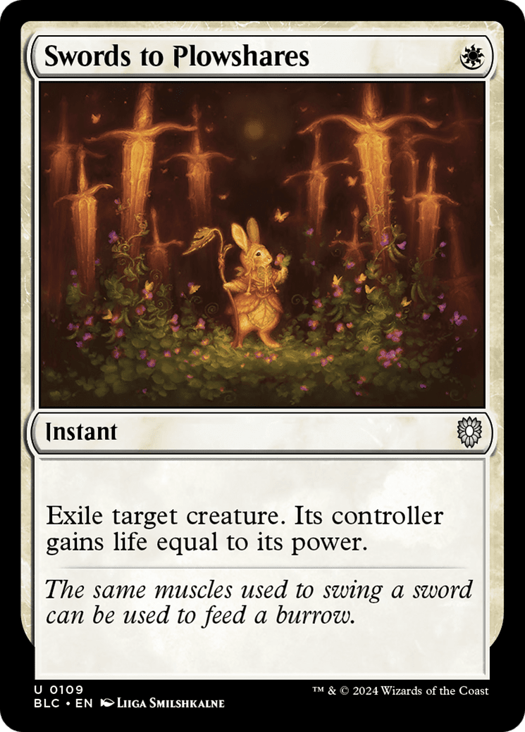 Swords to Plowshares [Bloomburrow Commander]