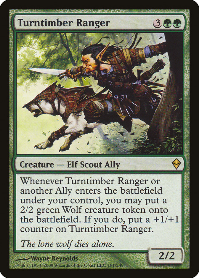 Turntimber Ranger 191 (Zendikar)  - Foil