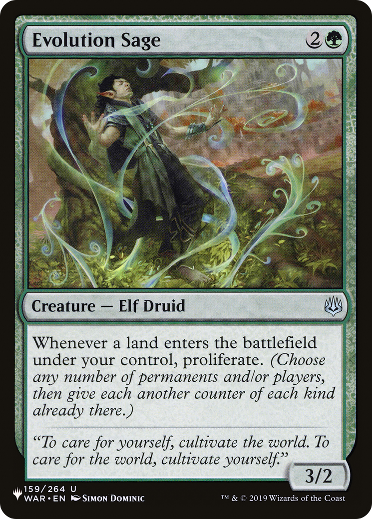 Evolution Sage |  (WAR-159) [The List]