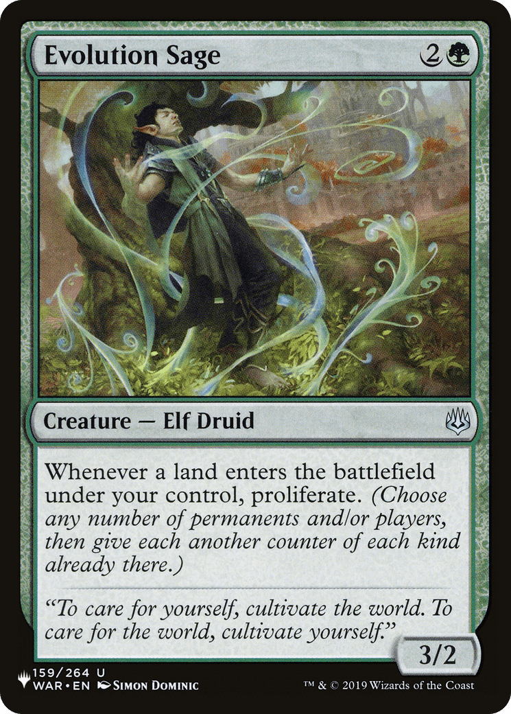 Evolution Sage |  (WAR-159) [The List]