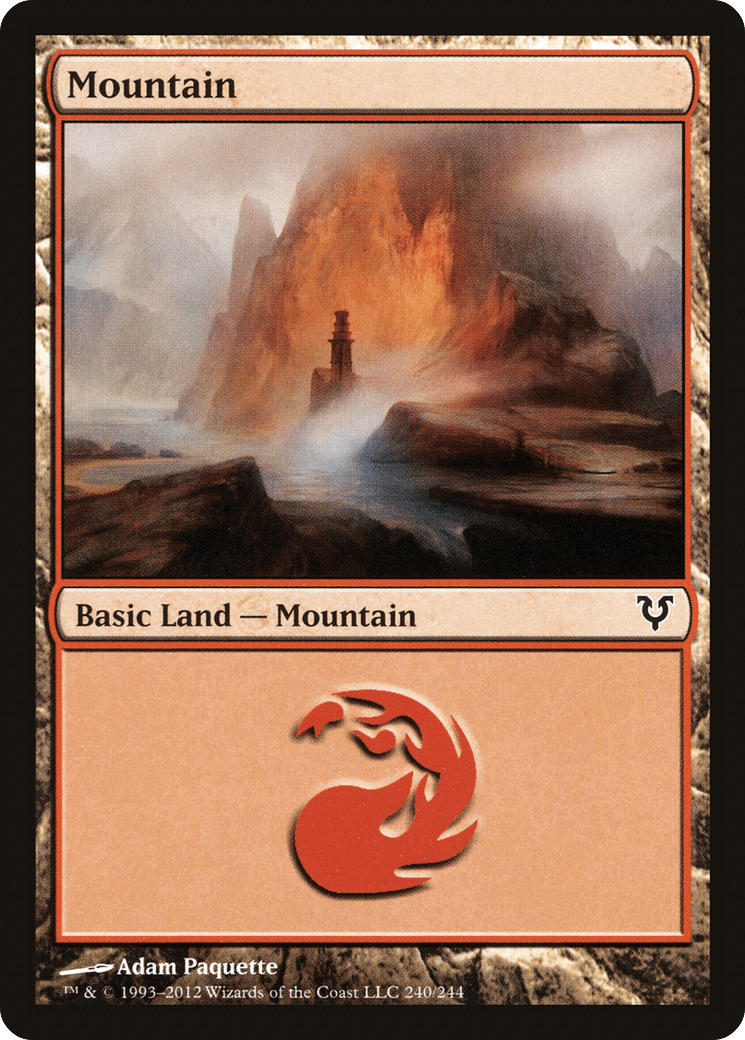 Mountain (240) [Avacyn Restored] Foil