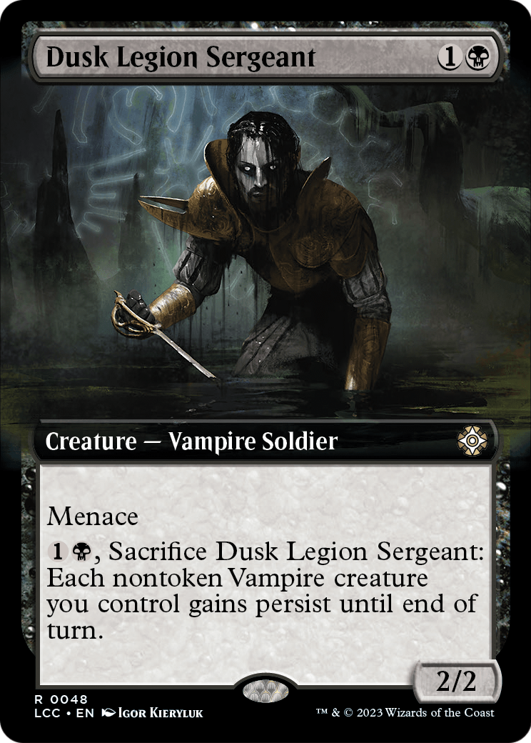 Dusk Legion Sergeant (LCC-048) - The Lost Caverns of Ixalan Commander: (Extended Art)