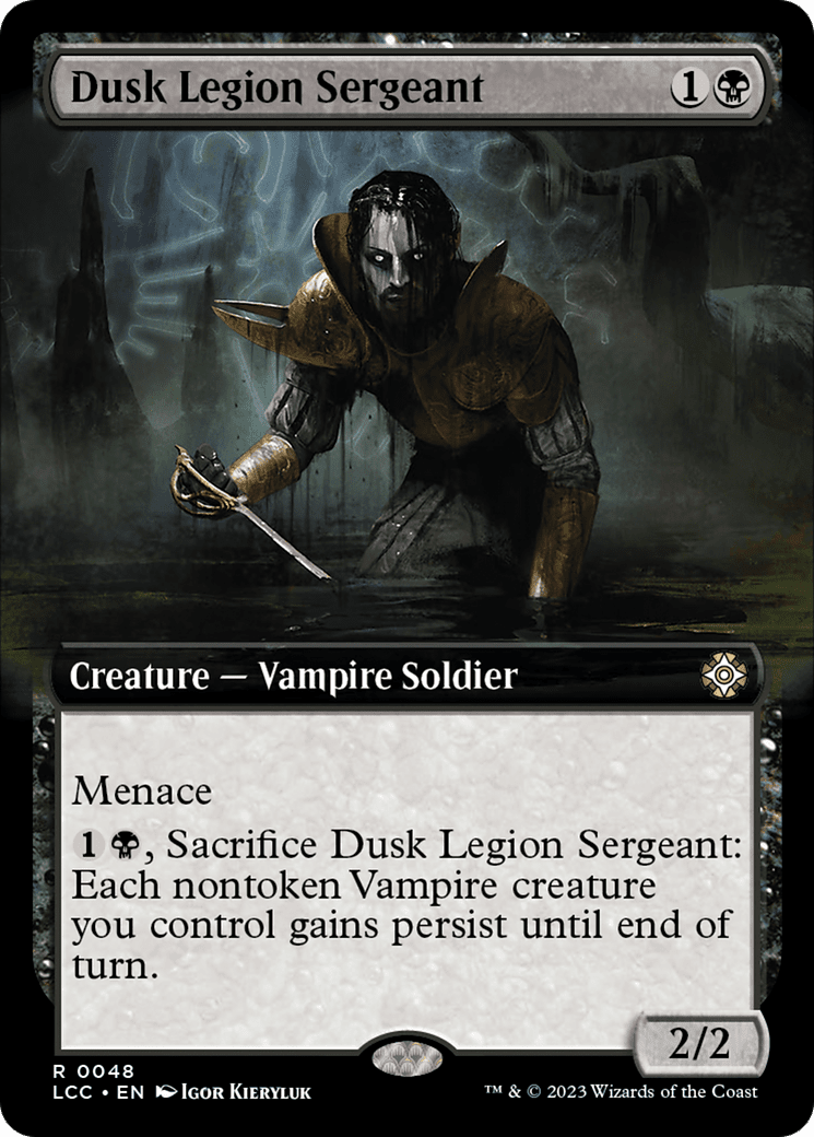Dusk Legion Sergeant (Extended Art) [The Lost Caverns of Ixalan Commander] Foil