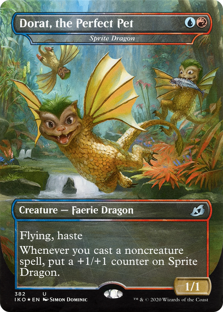 Sprite Dragon - Dorat, the Perfect Pet (Godzilla Series) [Ikoria: Lair of Behemoths] Foil