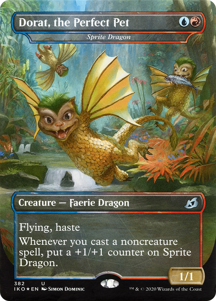 Sprite Dragon - Dorat, the Perfect Pet (Godzilla Series) [Ikoria: Lair of Behemoths] Foil