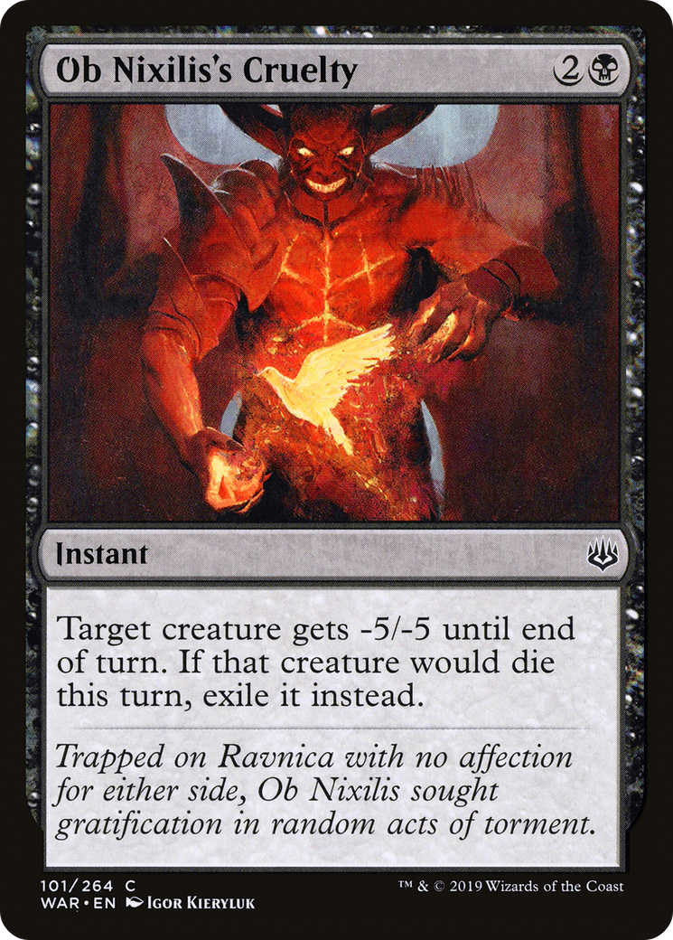 Ob Nixilis's Cruelty [War of the Spark] Foil