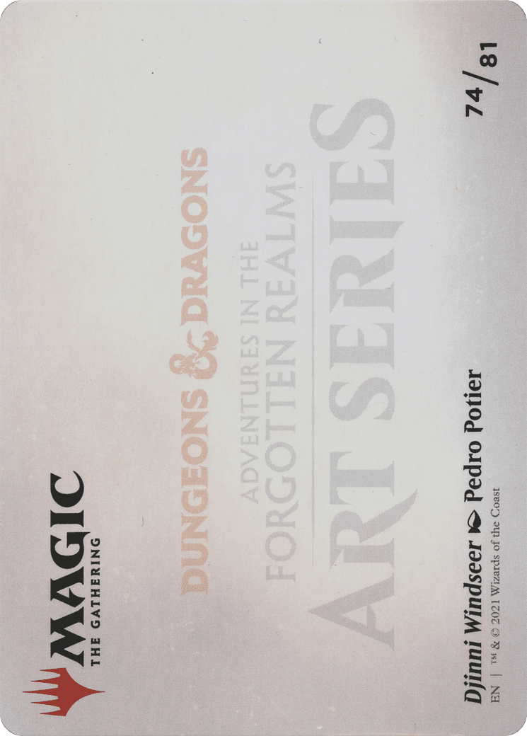 Djinni Windseer // Djinni Windseer (AAFR-074) - Adventures in the Forgotten Realms Art Series (Borderless)