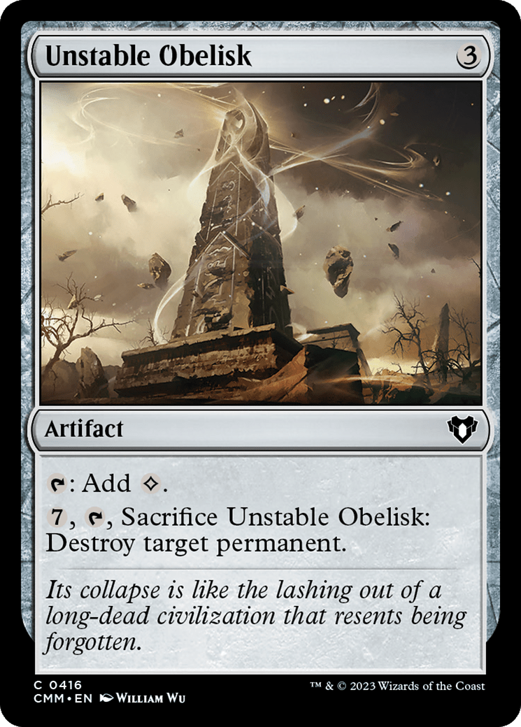 Unstable Obelisk [Commander Masters] Foil