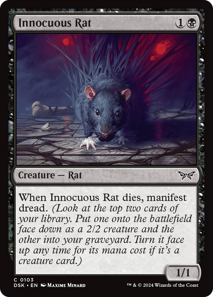 Innocuous Rat [Duskmourn: House of Horror] Foil