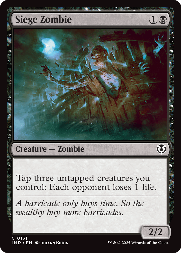 Siege Zombie (-131) [Innistrad Remastered]  Foil