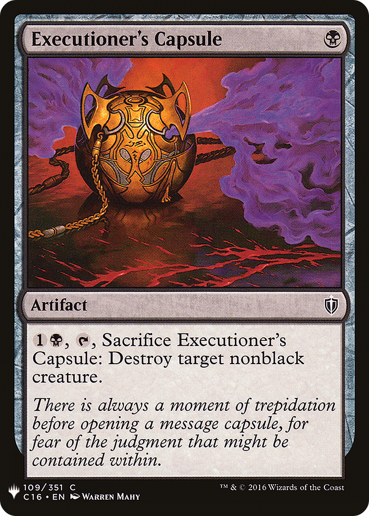 Executioner's Capsule |  (C16-109) [The List]