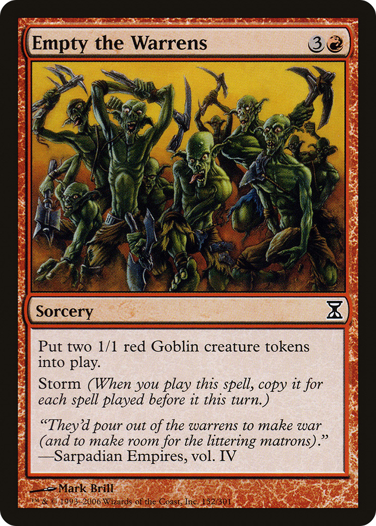 Empty the Warrens [Time Spiral] Foil