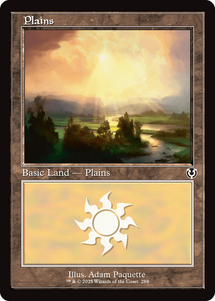 Plains (288) (Retro Frame) (-288) [Innistrad Remastered]  Foil