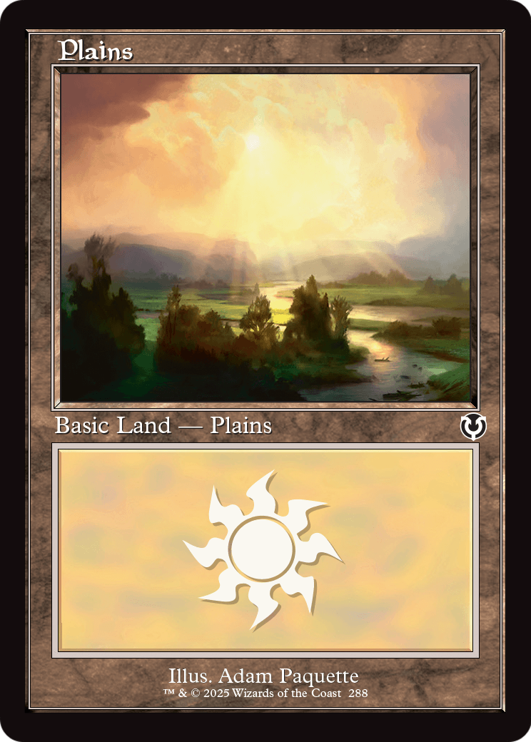 Plains (288) (Retro Frame) (-288) [Innistrad Remastered]  Foil