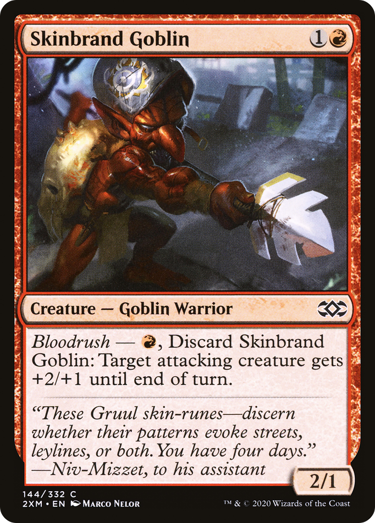 Skinbrand Goblin [Double Masters] Foil
