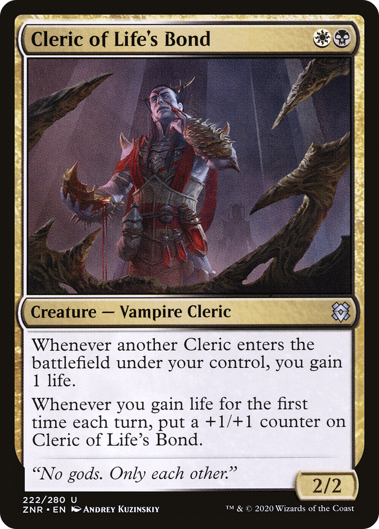 Cleric of Life's Bond [Zendikar Rising] Foil
