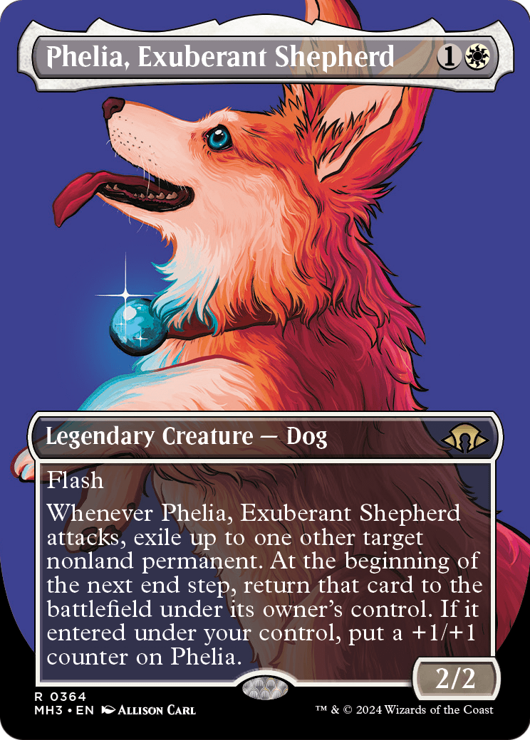 Phelia, Exuberant Shepherd (Borderless) [Modern Horizons 3] Foil