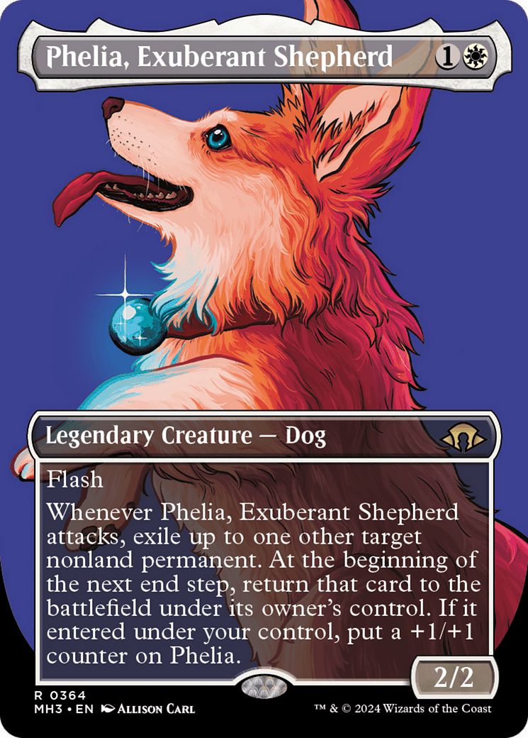 Phelia, Exuberant Shepherd (Borderless) [Modern Horizons 3] Foil