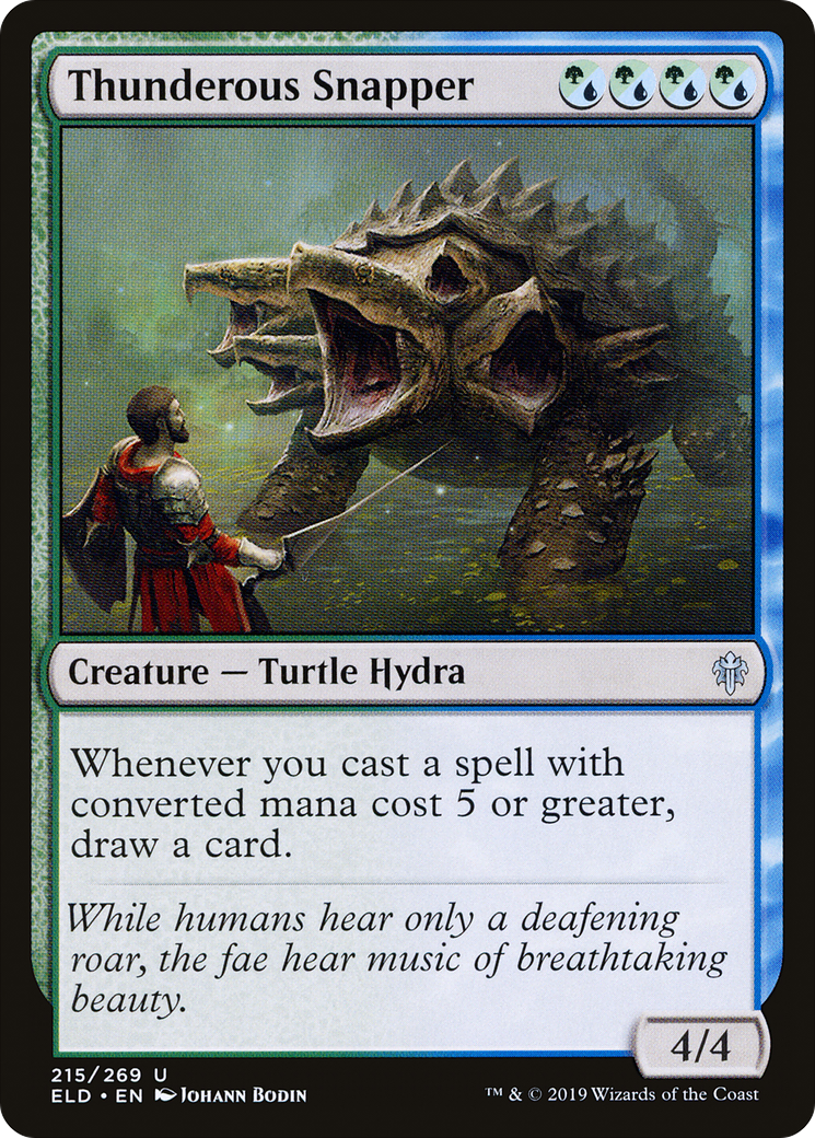 Thunderous Snapper [Throne of Eldraine] Foil