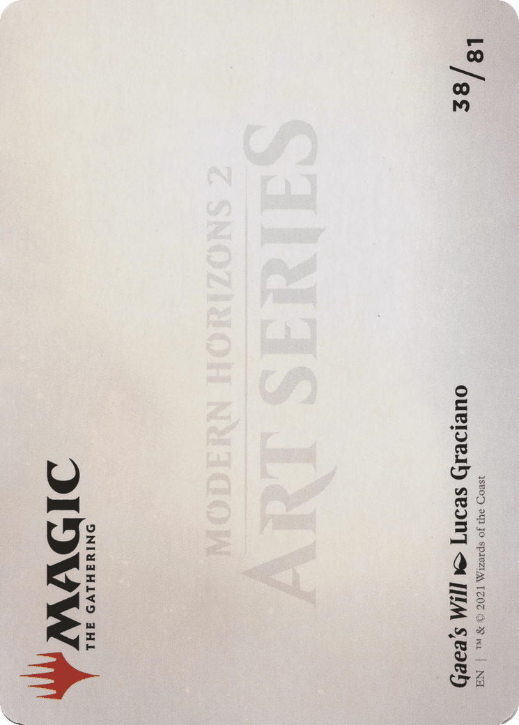 Gaea's Will // Gaea's Will (AMH2-038) - Modern Horizons 2 Art Series (Borderless) Foil