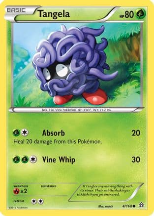 Tangela 4/160 - XY  Primal Clash Reverse Holofoil
